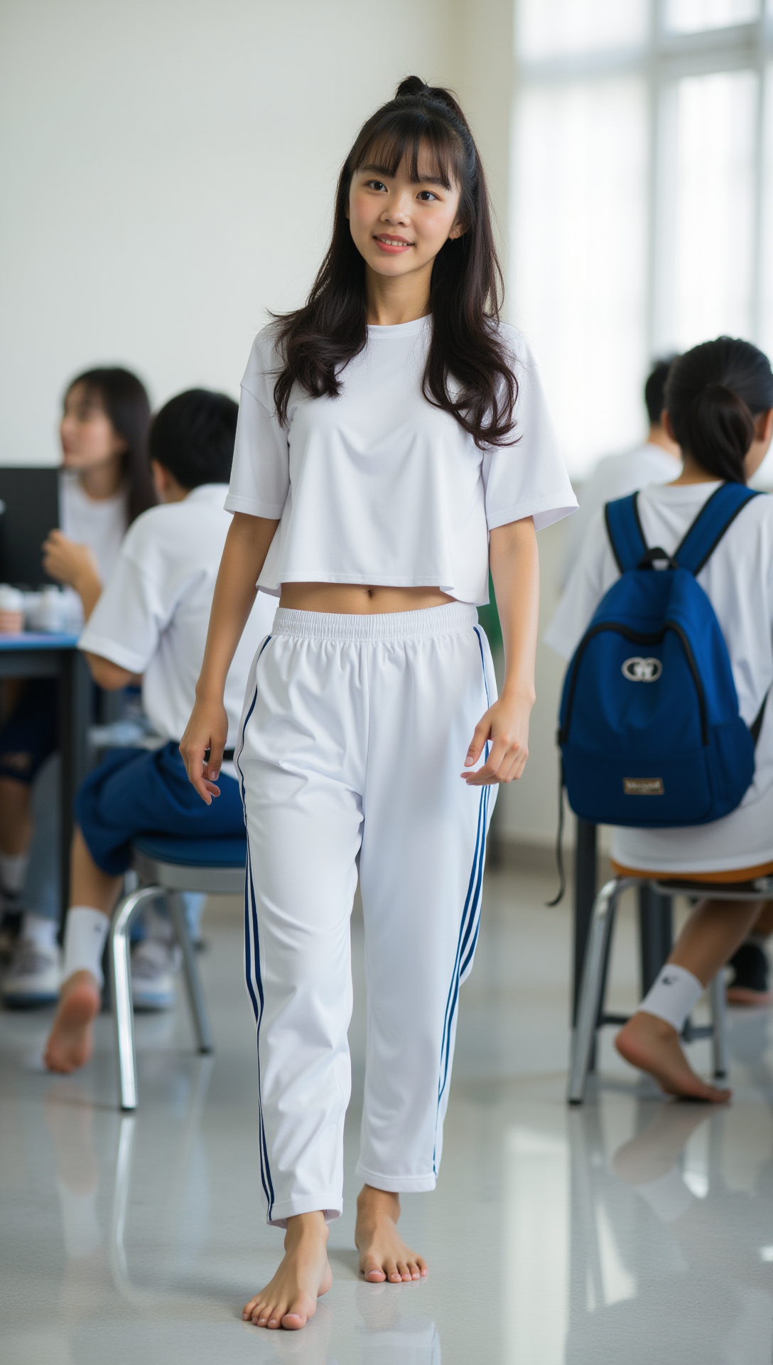 校园里的女孩